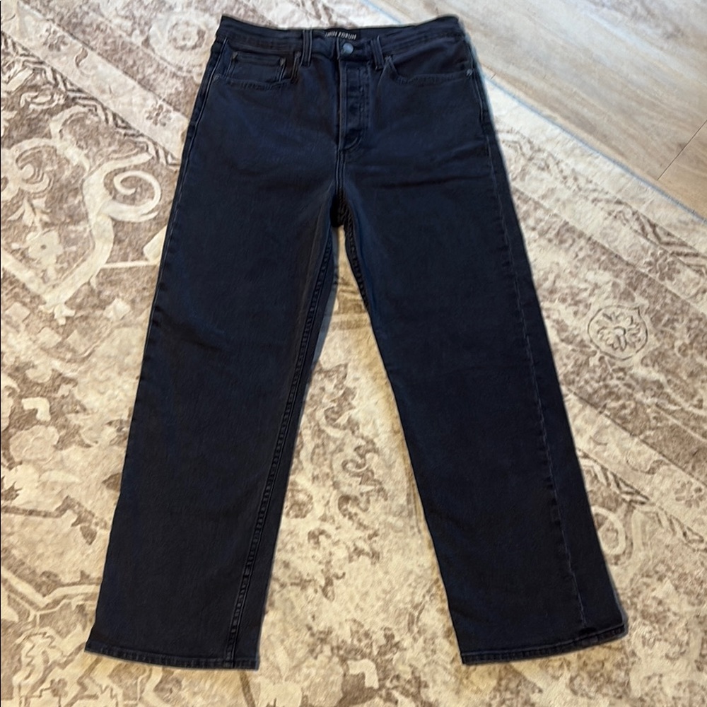 Denim Forum The Arlo High Rise Black Jeans
